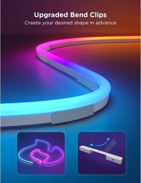 Govee - Neon 2 MATTER ohybný LED pásik 5m RGBIC Wi-Fi IP67