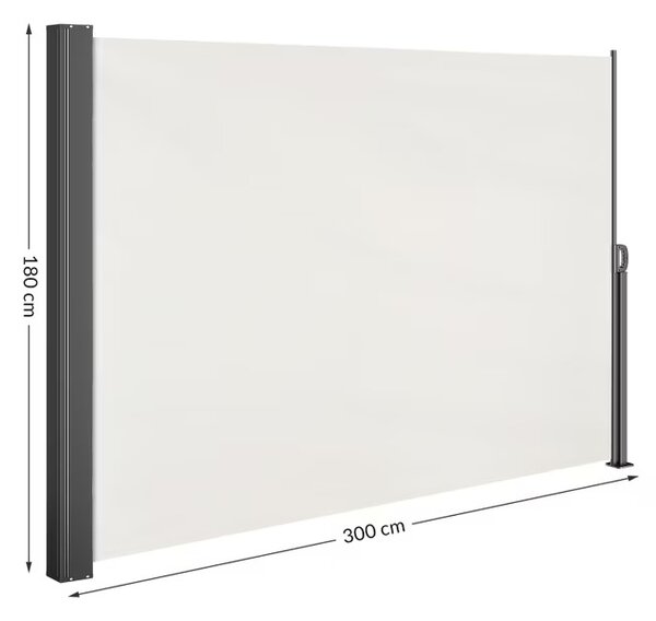 Bočná markíza Nosara 180x300 cm - krémová