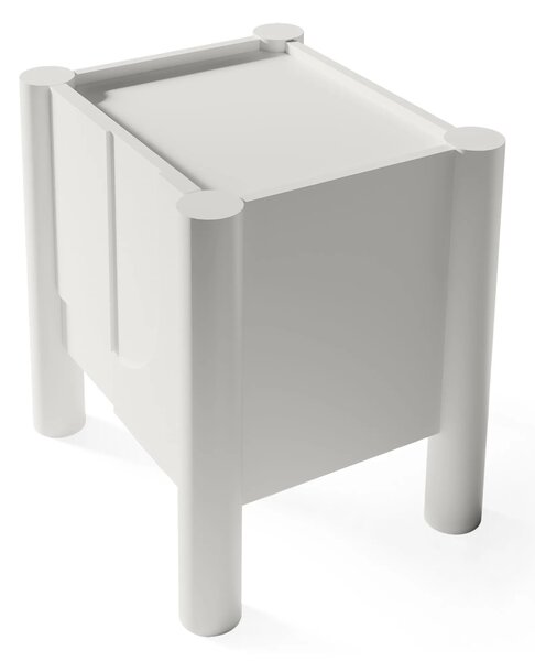 Hector Nočný stolík Lunaria 50 cm biely