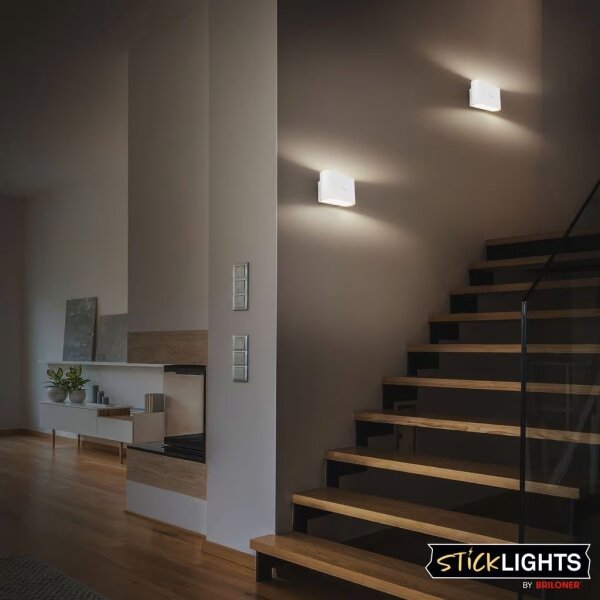 Briloner 3878016 - LED nabíjacie nástenné svietidlo so senzorom CHAT LED/3W/5V 2000 mAh biela