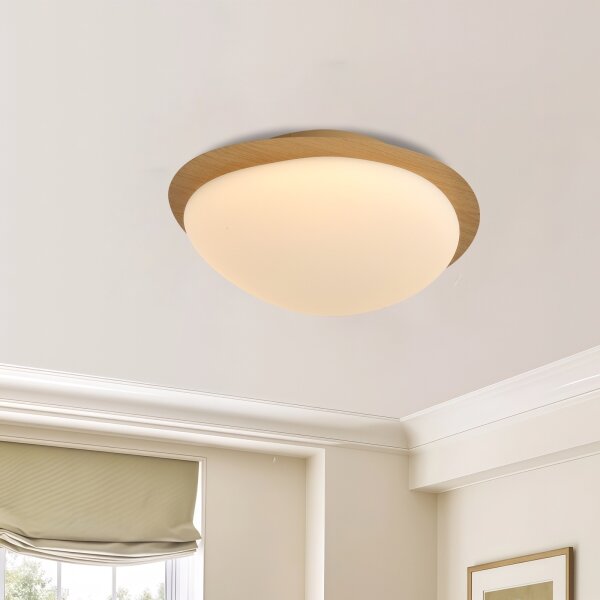 Brilagi - LED stropné svietidlo VISBY WOOD LED/18W/230V pr. 38 cm hnedé