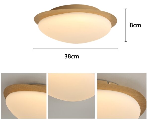 Brilagi - LED stropné svietidlo VISBY WOOD LED/18W/230V pr. 38 cm hnedé