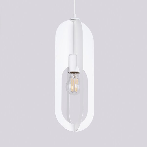Sollux SL.1360 - Luster na lanku NICUS 1xE27/15W/230V biela