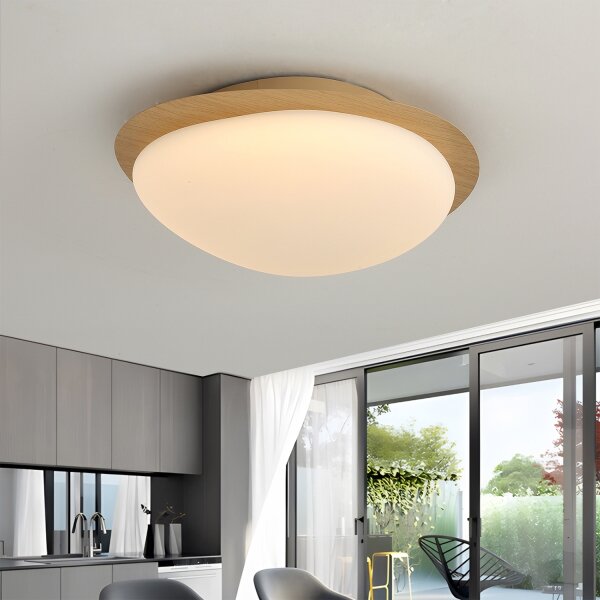 Brilagi - LED stropné svietidlo VISBY WOOD LED/18W/230V pr. 38 cm hnedé