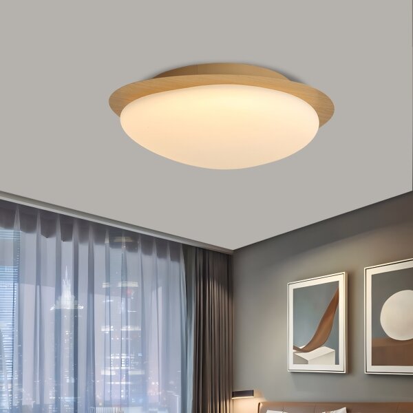 Brilagi - LED stropné svietidlo VISBY WOOD LED/18W/230V pr. 38 cm hnedé