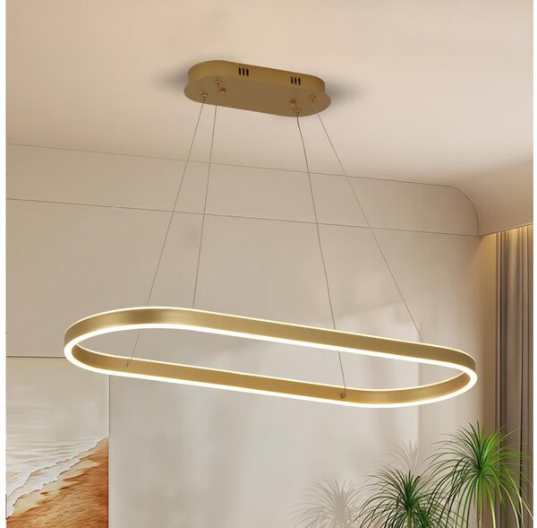 Brilagi - LED luster na lanku PONDIE LED/44W/230V 80x30 cm zlatý