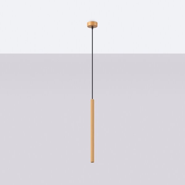 Sollux SL.1339 - Luster na lanku ARCHE 1xG9/8W/230V zlatá