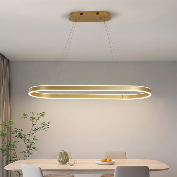 Brilagi - LED luster na lanku PONDIE LED/44W/230V 80x30 cm zlatý