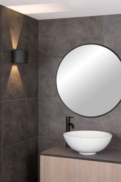 Lucide 69201/06/30 LED nástenná bodová lampa Axi 1x6W | 350lm | 2700K | IP54 - černá, kov
