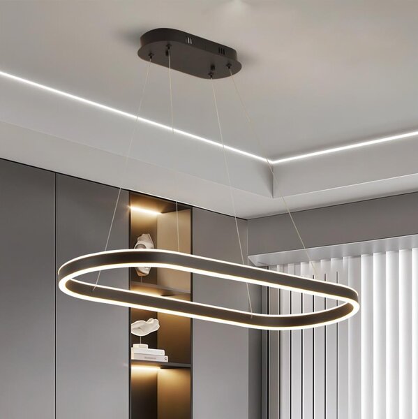 Brilagi - LED luster na lanku PONDIE LED/43W/230V 80x30 cm čierna