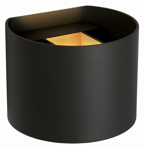 Lucide 69201/06/30 LED nástenná bodová lampa Axi 1x6W | 350lm | 2700K | IP54 - černá, kov