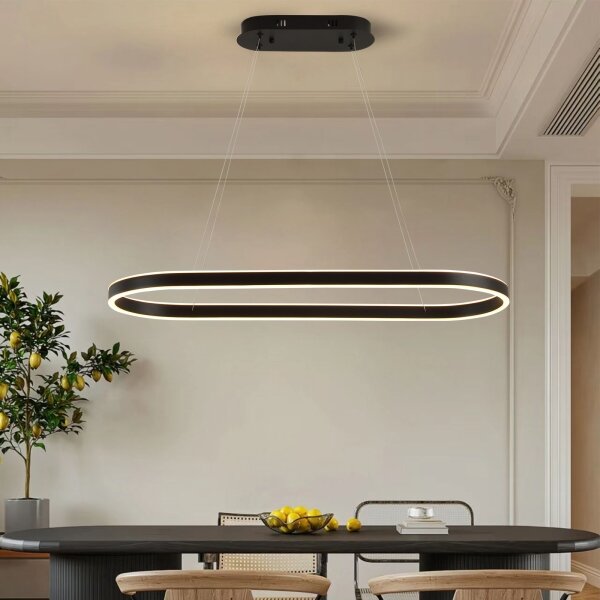 Brilagi - LED luster na lanku PONDIE LED/43W/230V 80x30 cm čierna