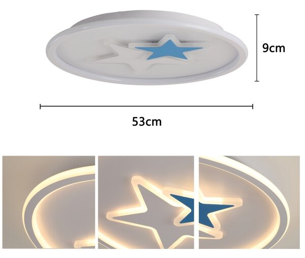 Brilagi - LED Detské stropné svietidlo STARS LED/35W/230V pr. 53 cm