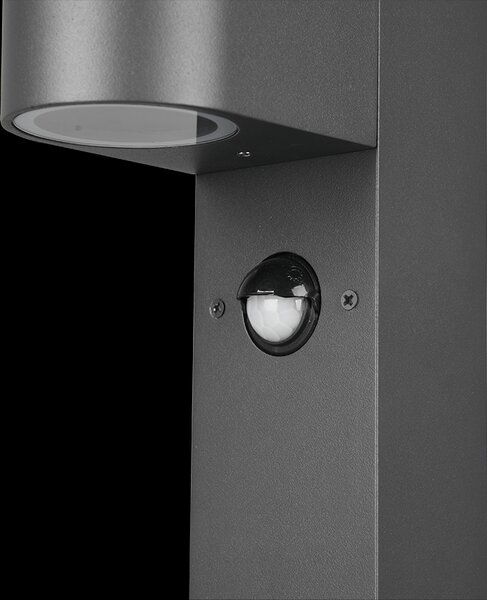 Trio 514260142 záhradný stĺpik s pohybovým čidlom Roya 1x35W | GU10 | IP44 - antracit