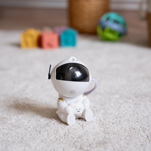 Retlux - LED detský projektor 230 V astronaut 12,5 cm s diaľkovým ovládaním