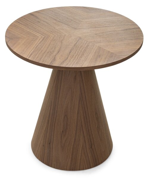 Hector Okrúhly odkladací stolík Ange 60 cm orech
