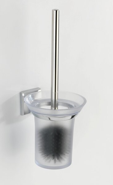 WENKO WC kefa BEZ VŔTANIA PowerLoc LACENO lesklý kov 37x14x16 cm