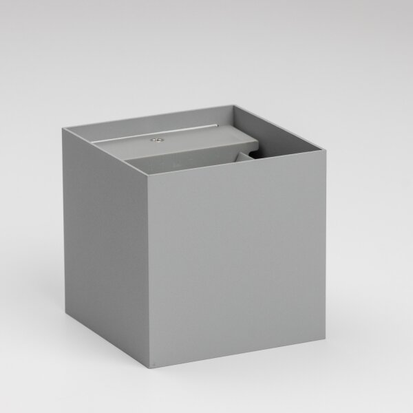 Brilagi - LED Vonkajšie nástenné svietidlo CUBE LED/6W/230V šedá IP54