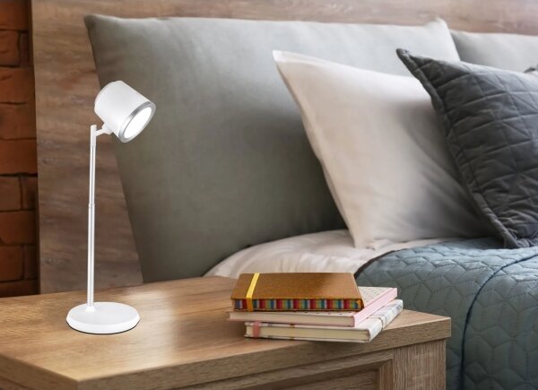 Globo 58454W - LED dotyková stmívatelná stolní lampa MEEYA LED/6W/3,7V biela