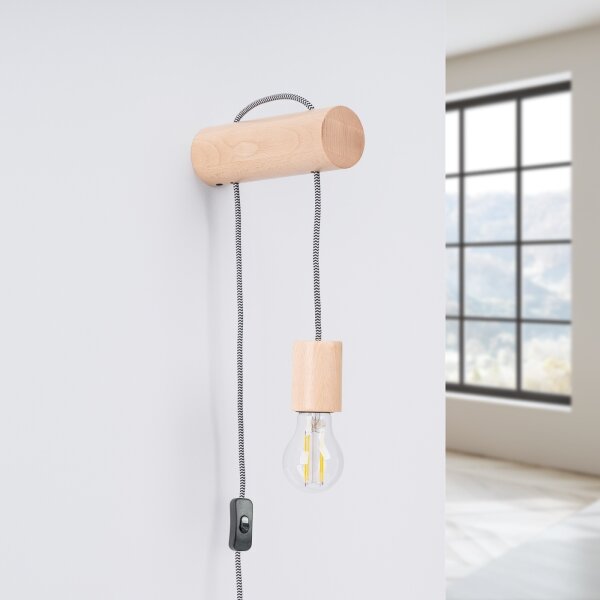 Sollux SL.1644 - Nástenná lampa NIMBI 1xE27/15W/230V buk