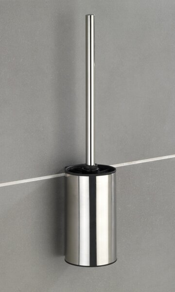 WENKO WC kefa BEZ TURBLE TurboLoc DETROIT lesklý kov 40x9x9 cm
