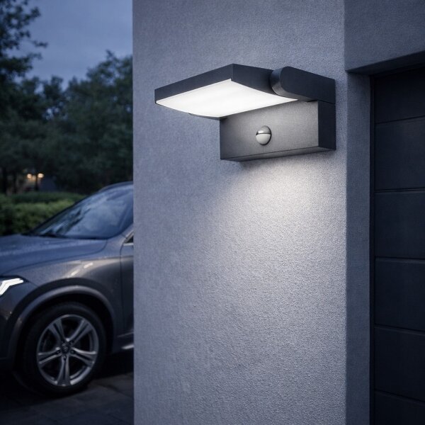Brilagi LED solárne nástenné svietidlo s čidlom ANKLE LED/10W/3,7V 4000K IP65