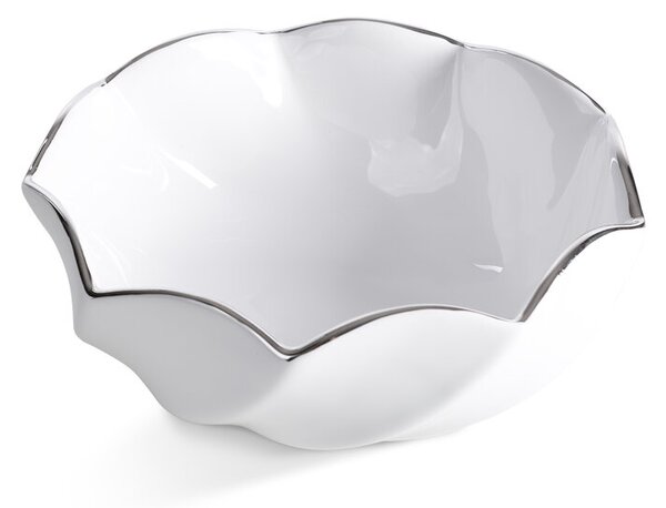 Dekorstudio Dekoratívna miska MELIA 20x9x7 cm - biela