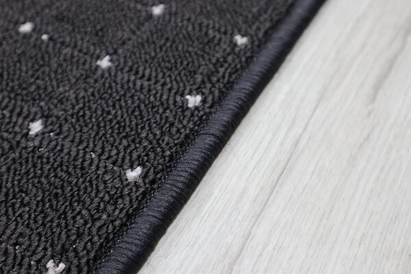 Condor Carpets , Kusový koberec Udinese antracit, 57x120, šedá, chodba / predsieň