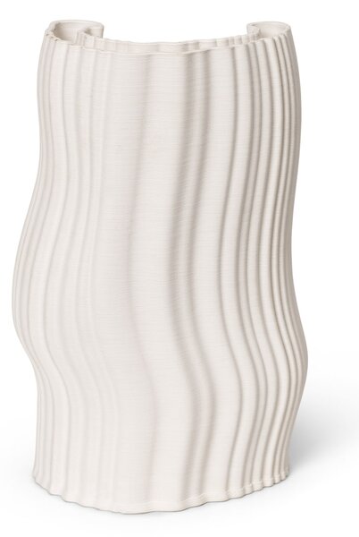 Kameninová váza Moire Off-white 30 cm