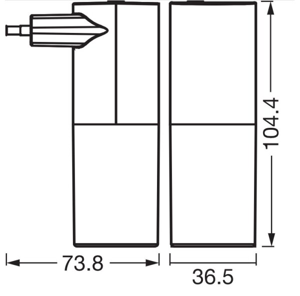 Osram - LED nočné svetlo LUNETTA LED/0,2W/230V s automatickým senzorom súmraku, čierne