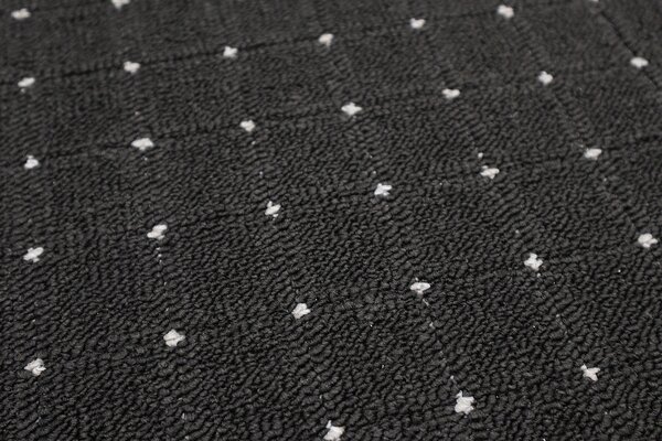 Condor Carpets , Kusový koberec Udinese antracit, 57x120, šedá, chodba / predsieň