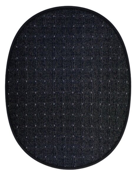 Vopi koberce Kusový koberec Udinese antracit ovál - 80x150 cm