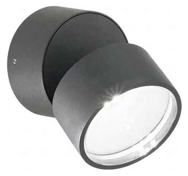 Ideal Lux -LED Vonkajšie nástenné svietidlo OMEGA LED/7W/230V CRI 90 IP54 antracit