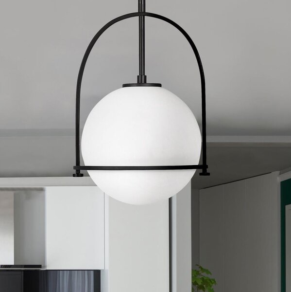 Quintiesse QN-SOMERSET-P-O-BK - Závesné svietidlo na tyči SOMERSET 1xE27/60W/230V čierna