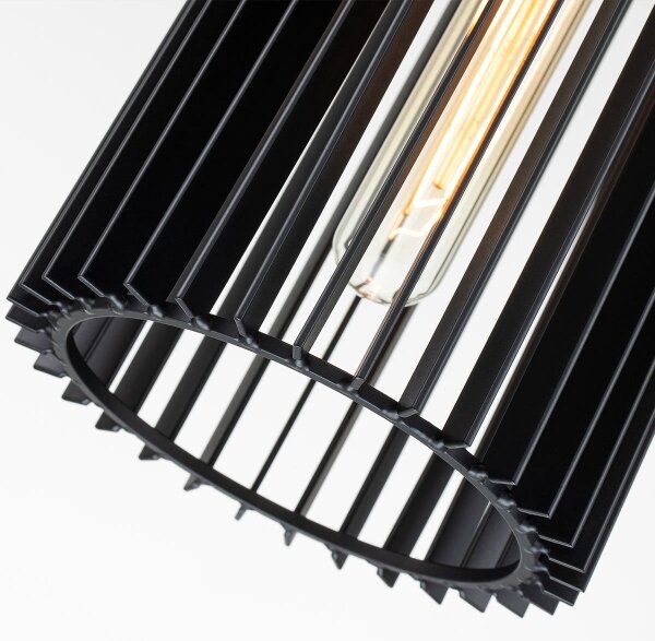 Quintiesse QN-LINARA-P-BK - Luster na tyči LINARA 1xE27/60W/230V čierna/zlatá