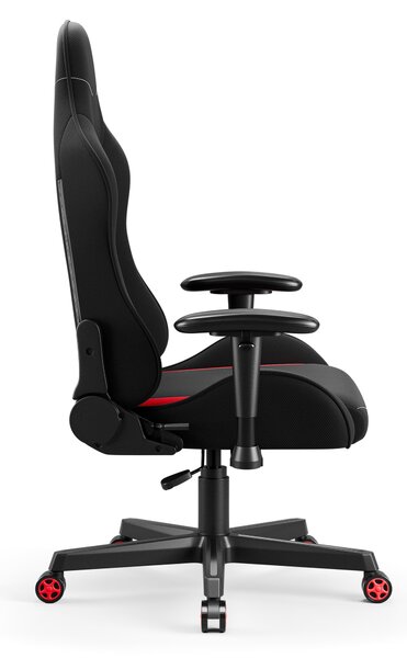 Čierna a červená otočná herná stolička Diablo X-Starter