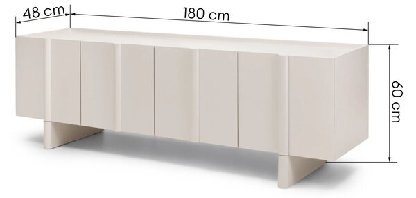 Hector TV stolík Moss 180 cm kašmírový