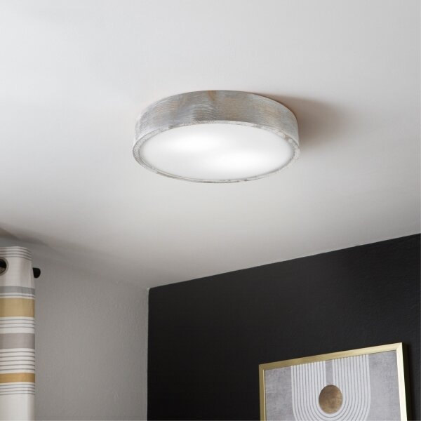 Brilagi - Stropné svietidlo PINO 2xE27/15W/230V borovicové/strieborné priemer 37,5 cm