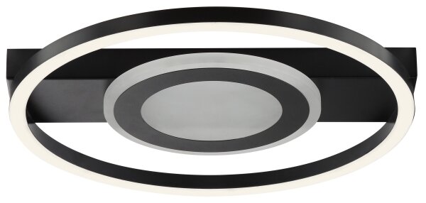Brilliant -LED RGBW stmievateľné stropné svietidlo MAUREEN LED/20W/230V 3000-6500K čierna + s diaľkovým ovládaním