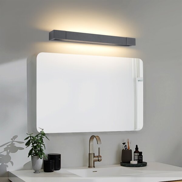 Brilagi - Kúpeľňové LED osvetlenie zrkadla AQUA LINE LED/12W/230V 45 cm IP44 antracit