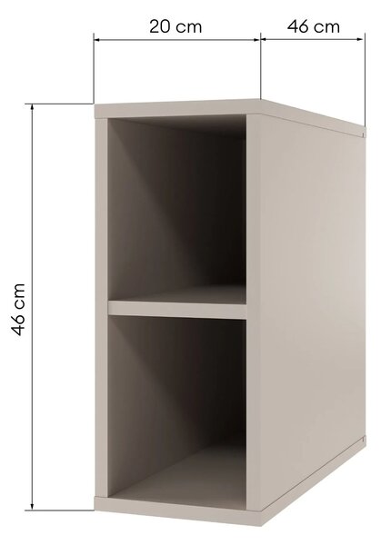 Hector Závesná kúpeľňová polica Avila 20 cm kašmír