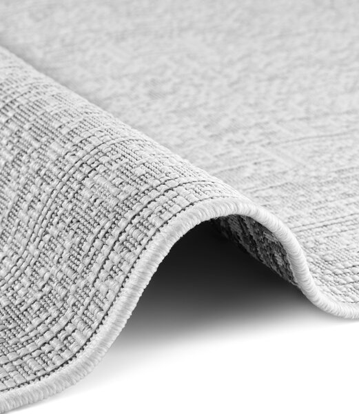 NORTHRUGS , Behúň Duet Kona 106249 White/Gray - na von aj na doma, 80x250, šedá, chodba / predsieň