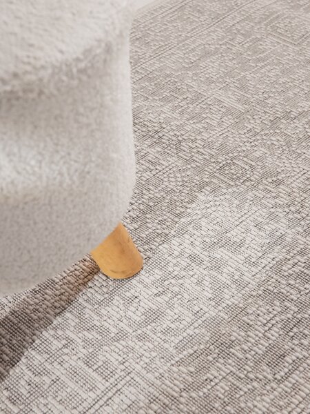 NORTHRUGS , Behúň Duet Kona 106249 White/Gray - na von aj na doma, 80x250, šedá, chodba / predsieň