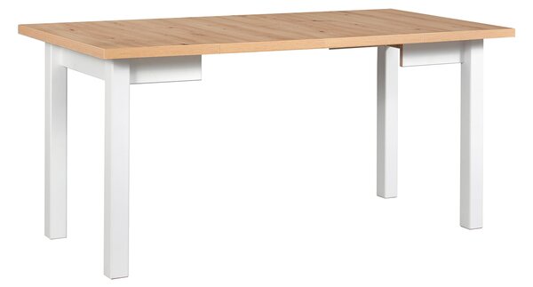 Rozkladací jedálenský stôl Mixi 8 80-160x80 - artisan / biela