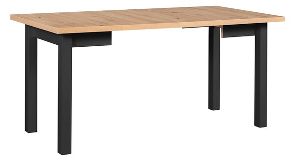 Rozkladací jedálenský stôl Mixi 8 80-160x80 - artisan / čierna