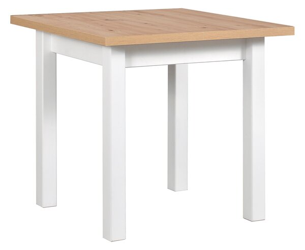 Rozkladací jedálenský stôl Mixi 8 80-160x80 - artisan / biela