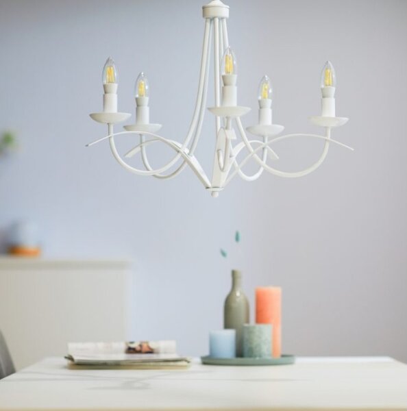 LED Stmievateľná žiarovka C35 E14/4,9W/230V 2700-6500K CRI 90 Wi-Fi - WiZ