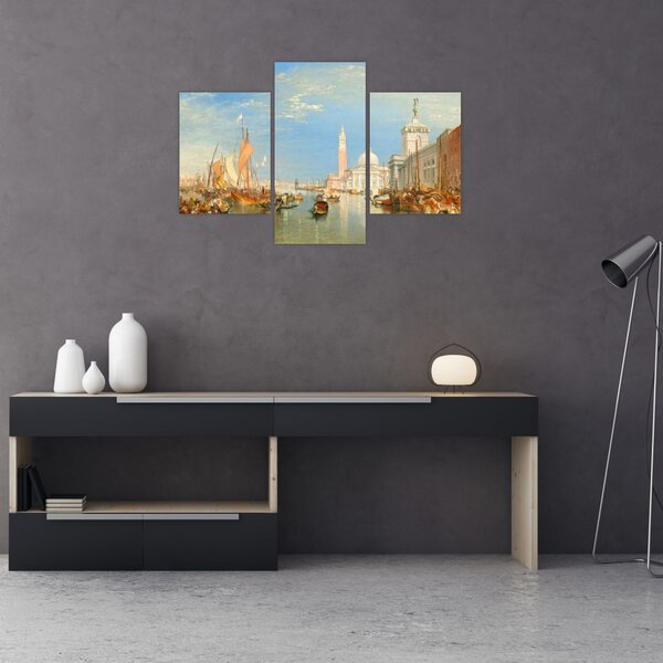 Obraz - Joseph Mallord William Turner, Venice the Dogana and San Giorgio Maggiore, reprodukcia (90x60 cm)