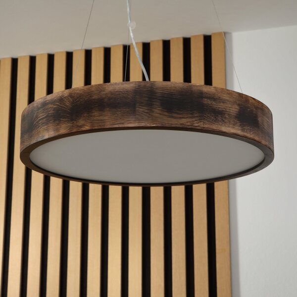 Brilagi - LED závesný luster na lane CARVALHO SMOKEY 3xE27/60W/230V dub pr. 47,5 cm
