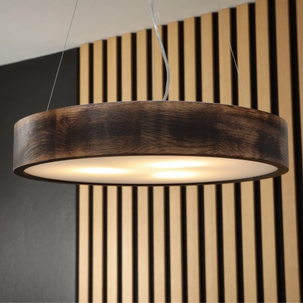 Brilagi - LED závesný luster na lane CARVALHO SMOKEY 3xE27/60W/230V dub pr. 47,5 cm